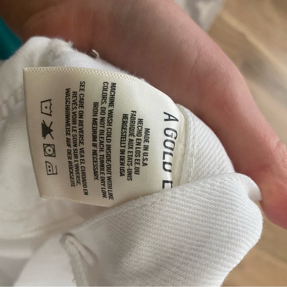 Agolde white loose fit jeans sz 29 - Picture 5 of 6